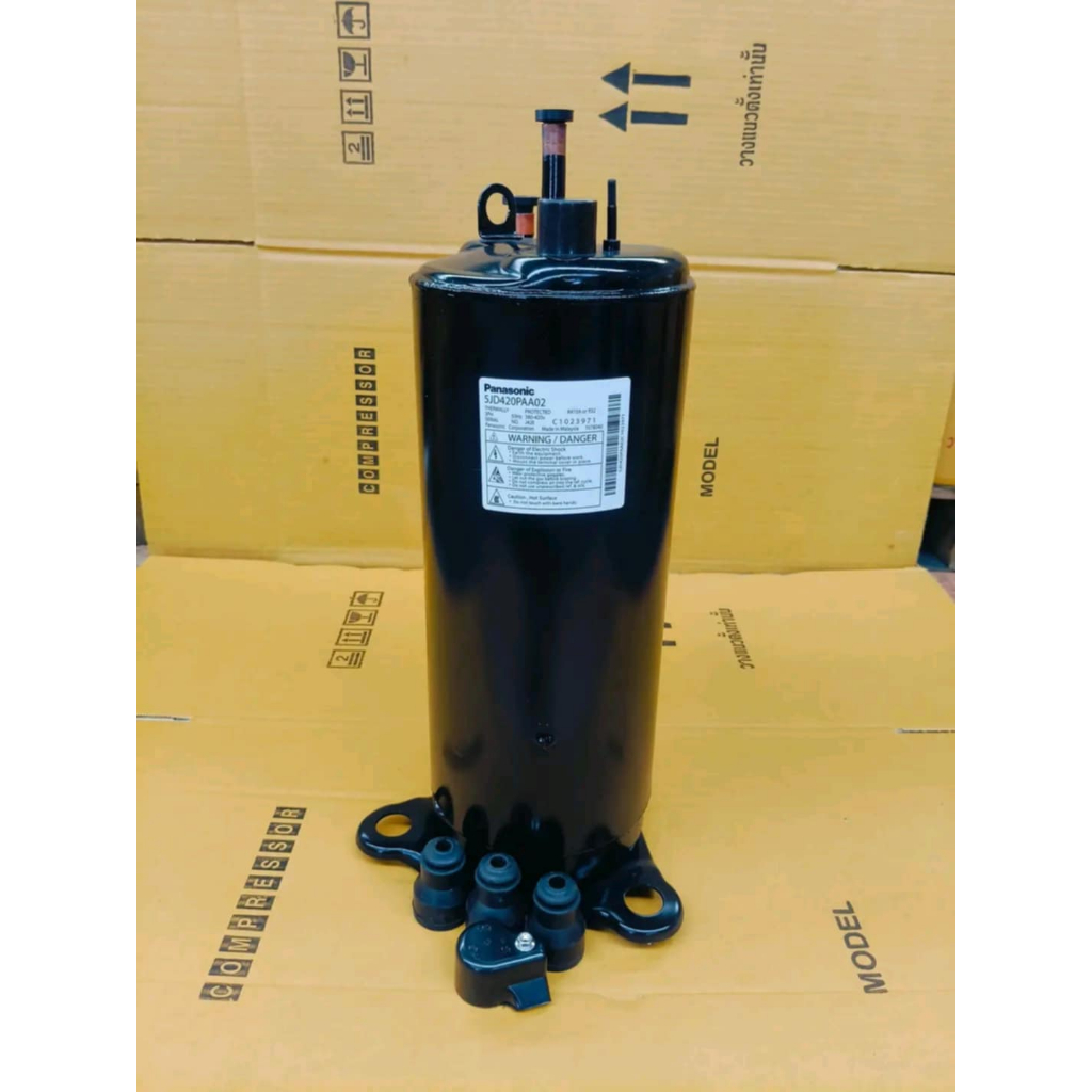 คอมเพรสเซอร์แอร์ใหม่ ( เก่าเก็บ ) แบบโรตารี่ ยี่ห้อ Panasonic รุ่น 5JD420PAA02 ขนาด 36000-45000 btu 
