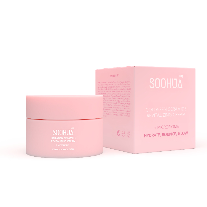 Soohua Collagen Ceramide Revitalizing Cream+Microbiome 30G มอยเจอร์ไรเซอร์บำรุงผิวอิ่มน้ำ เติมความชุ่มชื้นให้ผิวแข็งแรง