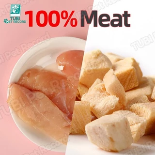 TUBI ขนมขบเคี้ยวสำหรับสัตว์เลี้ยงแช่แข็ง ขนมขบเคี้ยวแมว ขนมขบเคี้ยวไก่ ขนมขบเคี้ยวเนื้อสัตว์แช่แข็ง 30g