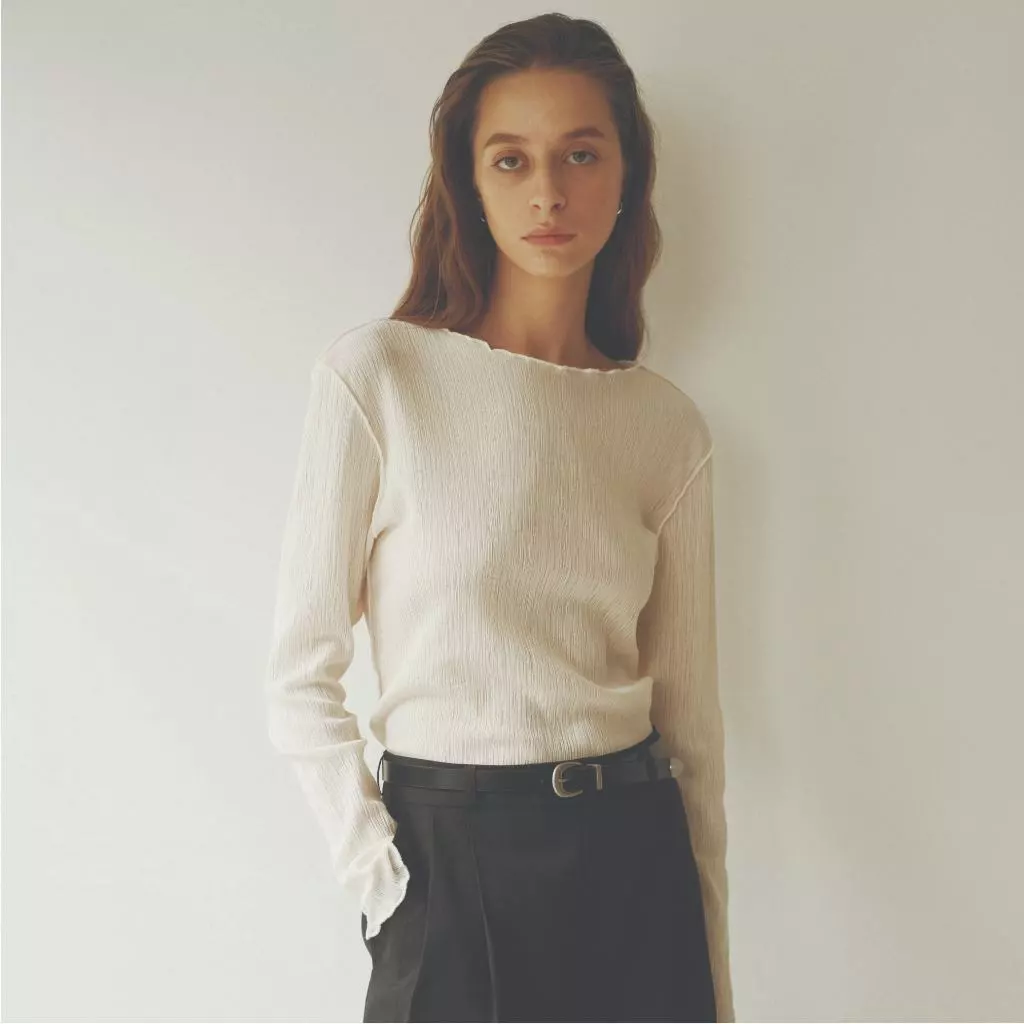 Madmatter - Pleated L/S Tee เสื้อผ้าพลีทผ้าบาง