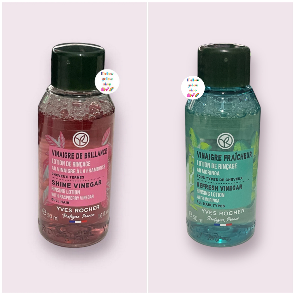 [Exp.26-27] Yves Rocher Mini Shine Rinsing Vinegar Raspberry All Hair Types 50ml