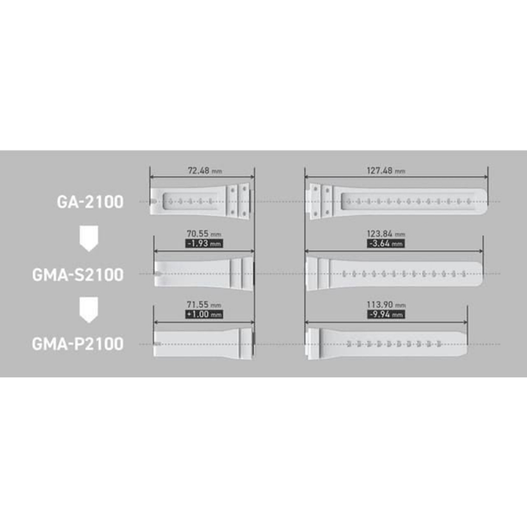 CASIO G-SHOCK มินิขนาดเล็กสุดของผู้หญิง GMA-P2100-7ADR ของแท้ ประกัน CMG