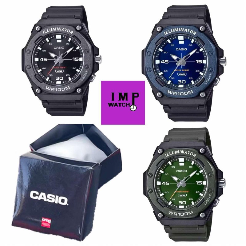 New! นาฬิกา Casio แท้ รุ่น MW-620H นาฬิกาข้อมือผู้ชายสายเรซิ่น กันน้ำ 100 เมตร ของแท้ 100% ประกันศูนย์ CMG 1ปี