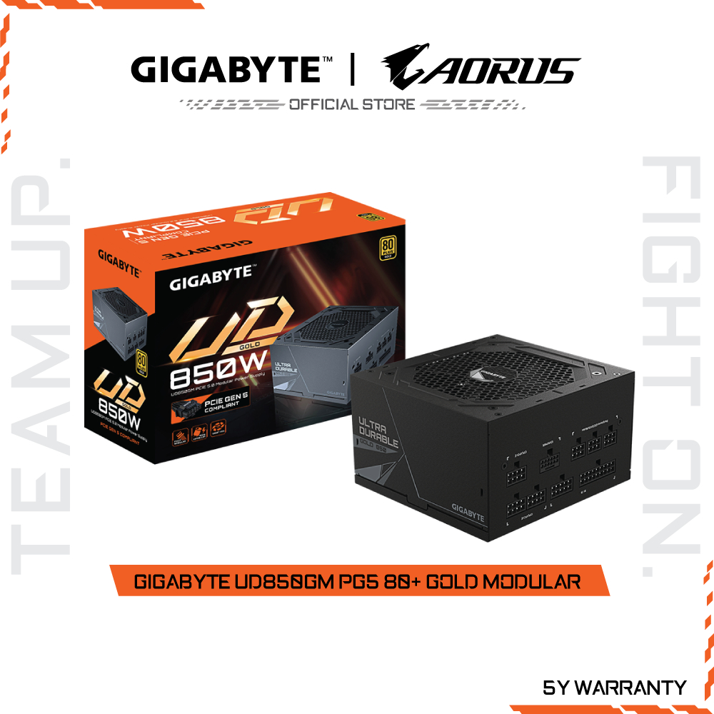 GIGABYTE UD850GM PG5 80+ GOLD POWER SUPPLY MODULAR (GP-UD850GM PG5)