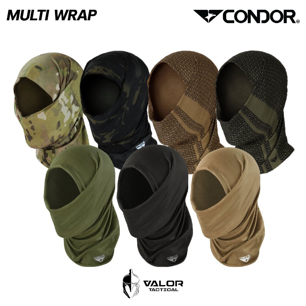Condor – Multi Wrap ผ้าบัฟ กัน UV กันแดด กันฝุ่น กันลม หน้ากากผ้าบัฟปิดหน้า ปิดคอ สำหรับใส่ขับรถมอเตอร์ไซต์