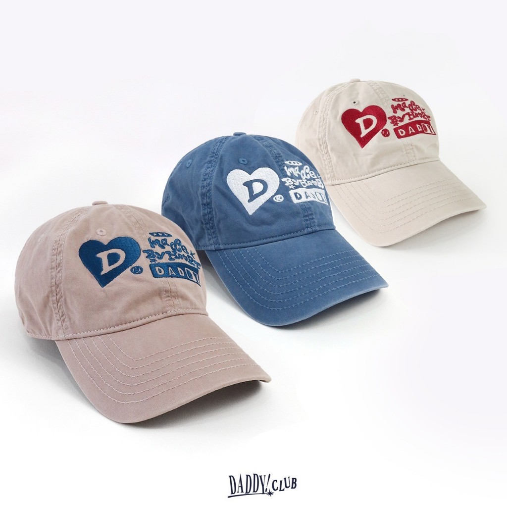 DADDYCLUB | Made By Heart Cap หมวกแก๊ป ปักลาย สุดน่ารัก