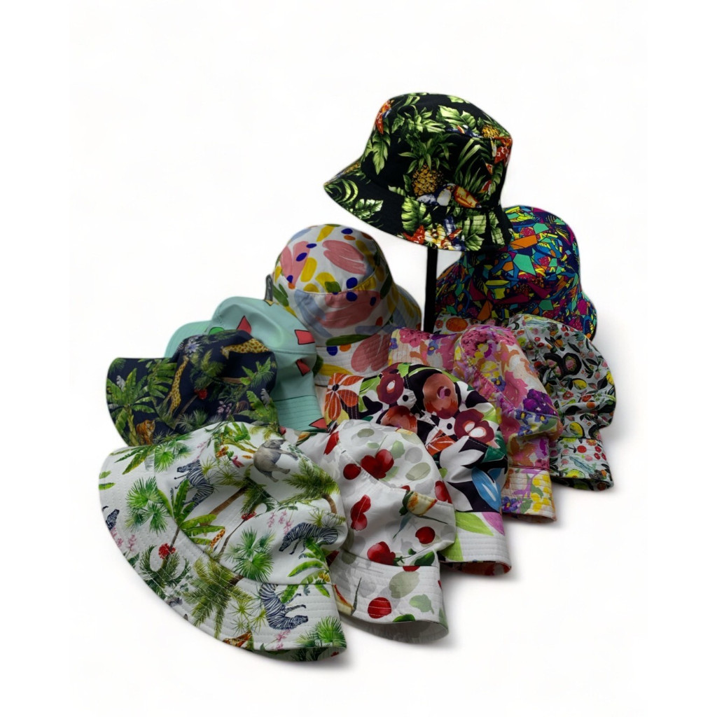 icap.shop หมวก Bucketแฟชั่น หมวก Bucketลายดอก