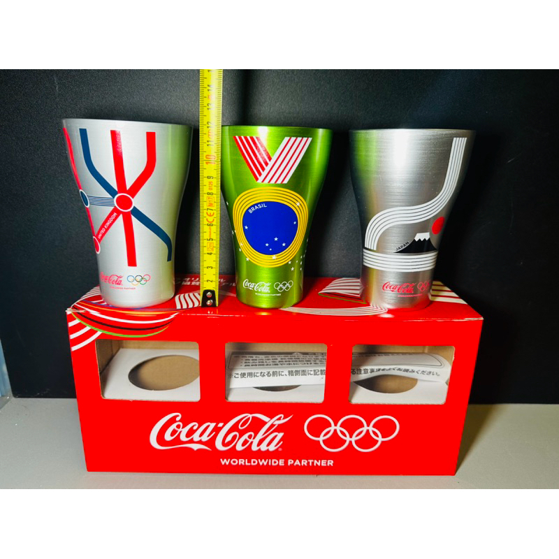 แก้วน้ำอลูมิเนียม Coca-Cola Aluminum Tumbler Olympic Memorial จากญี่ปุ่น