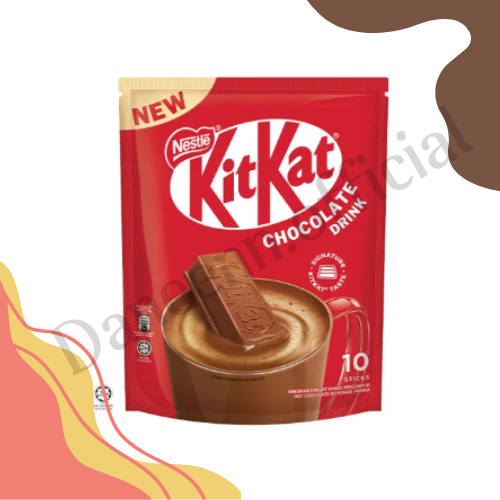 KITKAT Chocolate Drink เครื่องดื่มช็อคโกแลตมี 10 ซอง 330g Halal EXP.30/09/2026