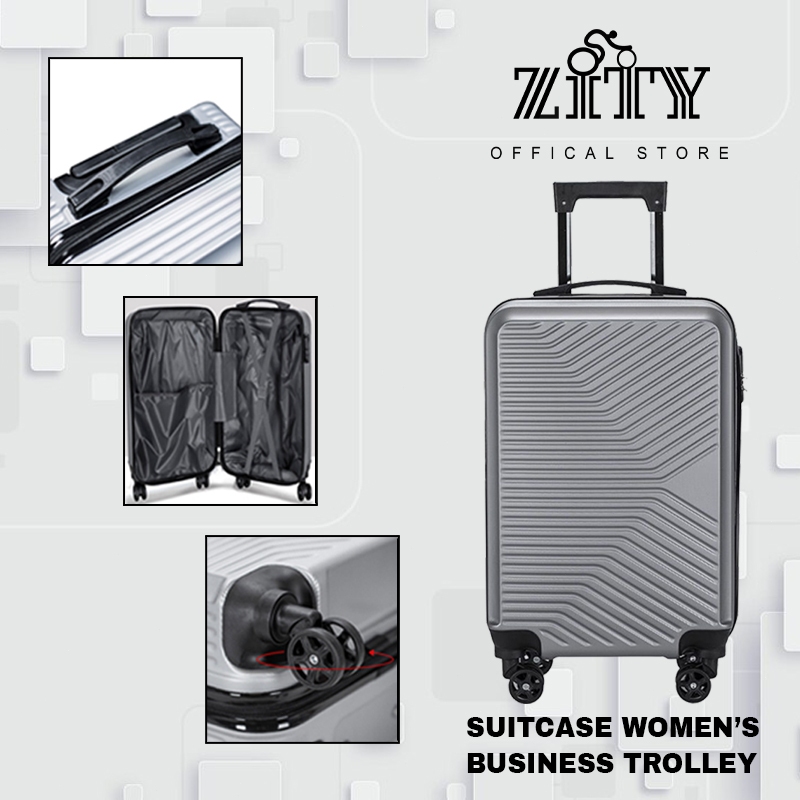 ZITY กระเป๋าเดินทางขนาด 20 นิ้ว น้ำหนักเบา - วัสดุ ABS ทนทาน พร้อมมุมกันกระแทก กันรอยขีดข่วน