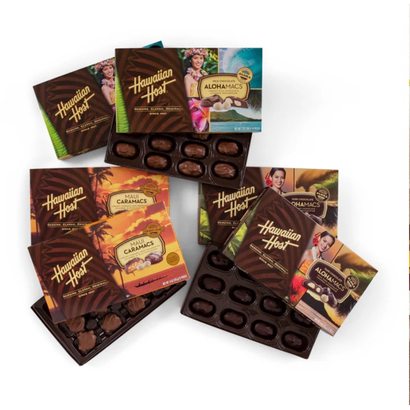 (Preorder พร้อมส่ง 05/12/24) Hawaiian Host 🌺🍫 Milk Chocolate จากฮาวาย🇺🇸 ช็อกโกแลตนม แมคคาเดเมียจากฮา