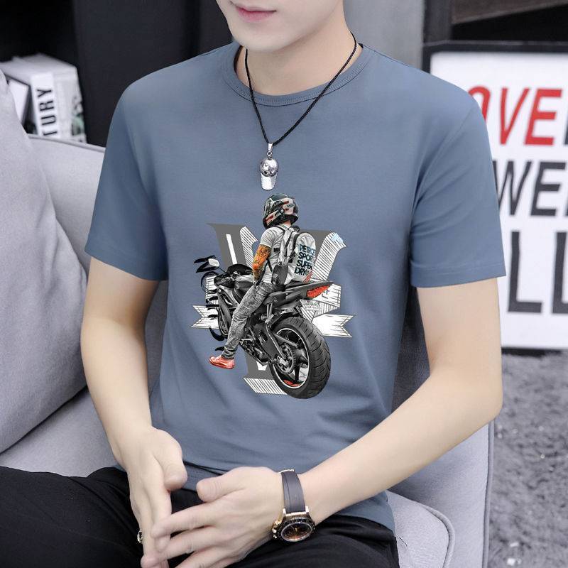 เสื้อยืดผู้ชาย แขนสั้น คอกลม (สกรีน)  ลำลอง Man ClothingTSH-076