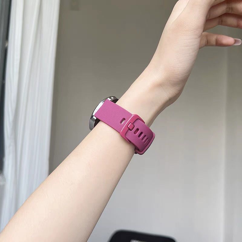 สายซิลิโคนที่เรียบง่ายสำหรับ Amazfit GTR 47 มม./GTR2/2e/3/3Pro Samsung Galaxy Watch 4 /4Classic 20 มม.22 มม.นาฬิกาสากล