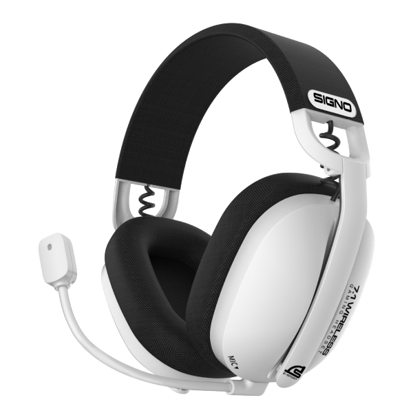 💕SIGNO MARLOS WP-601W (WHITE) WIRELESS HEADSET (หูฟัง 3 ระบบ บลูทูธ, ไร้สาย, เสียบสาย USB)💕