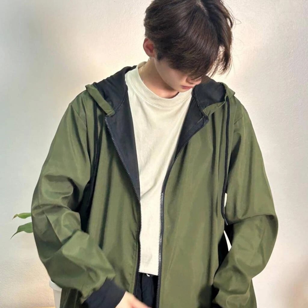 เสื้อแจ็คเก็ตผู้ชาย  เสื้อฮู้ด เสื้อแจ็คเก็ตกันลมกลางแจ้ง ระบายอากาศดี แห้งเร็ว JK2308