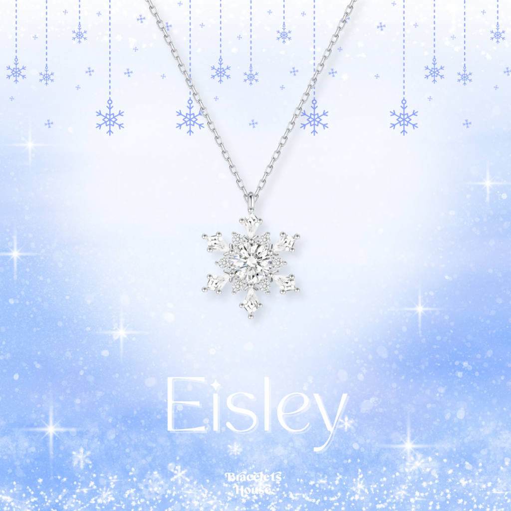 Braceletshouse 𝐍𝐞𝐰 𝐀𝐫𝐫𝐢𝐯𝐚𝐥 ! สร้อยคอเงินแท้คริสต์มาส Eisley ส่งฟรี EMS !
