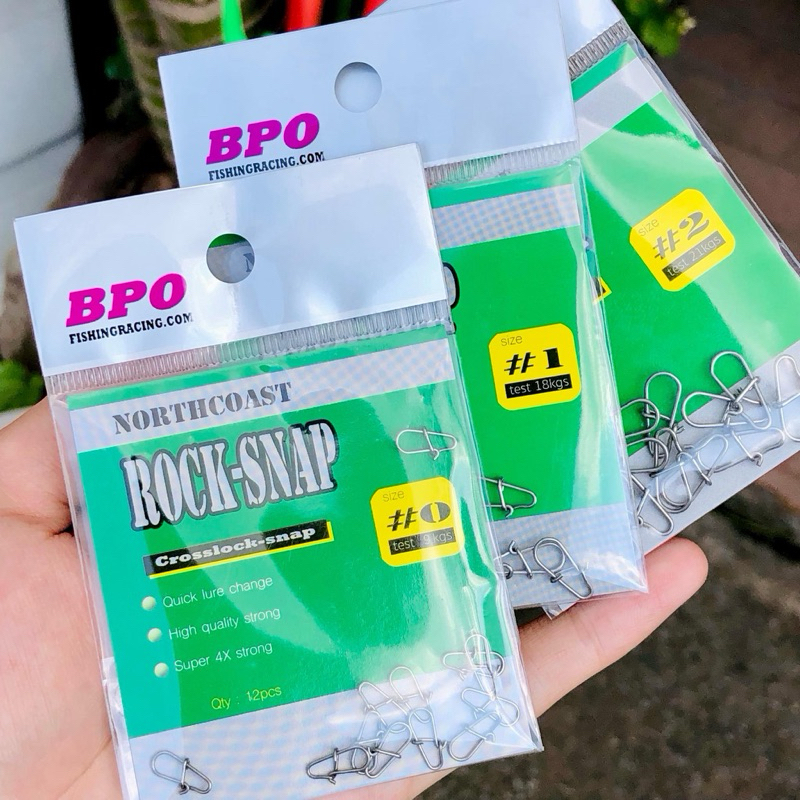 กิ๊บสเตนเลส BPO Rock-Snap ทนไม่เป็นสนิม ใช้งานง่าย 1  ซอง บรรจุ 12 ตัว