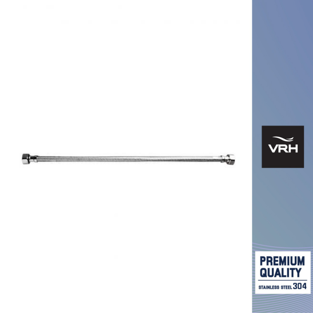 VRH สายน้ำดี SUS 304 F1/2"xF1/2"x20" FZVHV-A00020