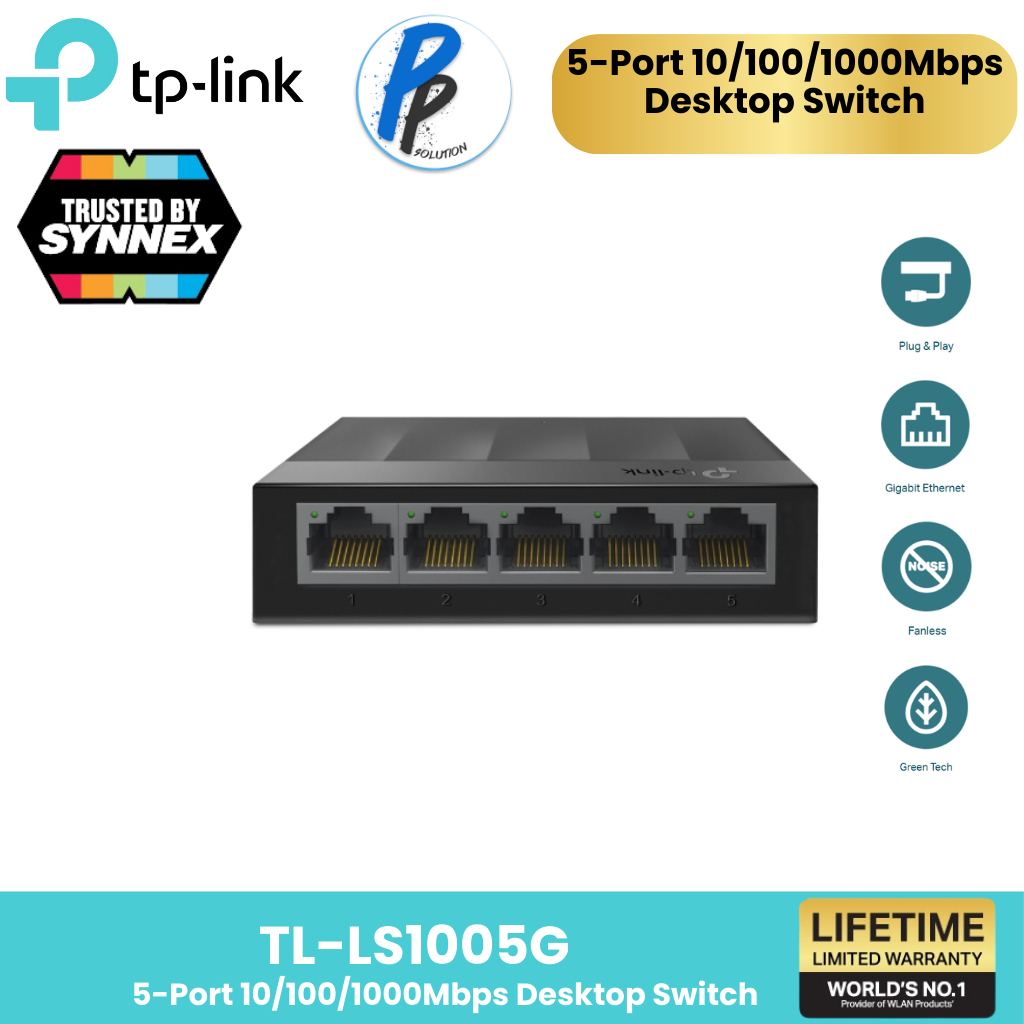 TP-LINK LS1005G LS1008G 5-PORT / 8-PORT 10/100/1000MBPS DESKTOP SWITCH ประกันตลอดอายุการใช้งาน