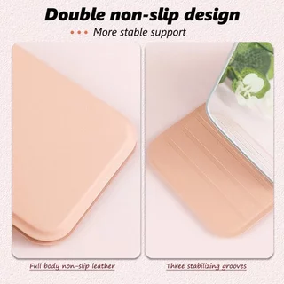 กระจกพกพา กระจกเงา มินิ INS Makeup mirror แบบบาง ตั้งได้ กระจกตั้งได้ เรียบง่าย ความละเอียดสูง กระจกพับได้แบบใช้มือถือ