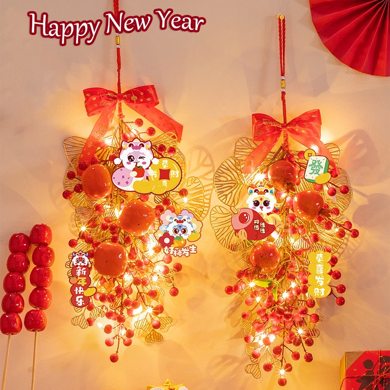 🔥 LED ตกแต่งปีใหม่ ไฟสาย จี้พวงมาลัย ไฟแต่งห้อง ไฟแต่งบ้าน สร้างบรรยากาศเทศกาลตรุษจีน - รูปที่ 4