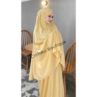 🌙ชุดละหมาดรุ่นไม่มีแถบหน้ายาง สีพื้น✨