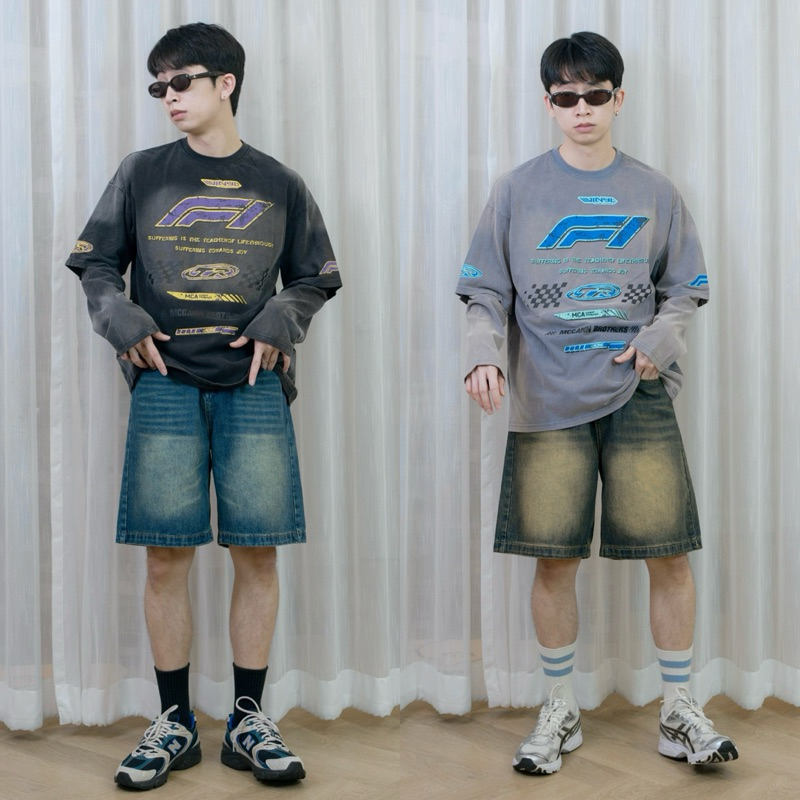 BROTHERS LONG T-shirt เสื้อแขนยาวทรงโอเวอร์ไซส์