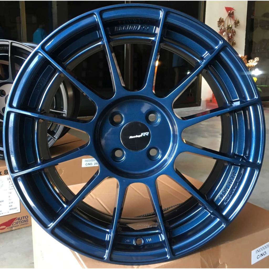 ล้อแม็กใหม่ AOW NT03 4รู100 ET35 สีดีฟบลู 8-17นิ้ว(ราคา 4วง)
