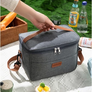 กระเป๋าเก็บความเย็น 6L/8L/10L กระเป๋าเก็บอุณหภูมิ ใส่กล่องข้าว มีสายสะพาย กระเป๋าอาหารกลางวัน เก็บความร้อนและเย็น