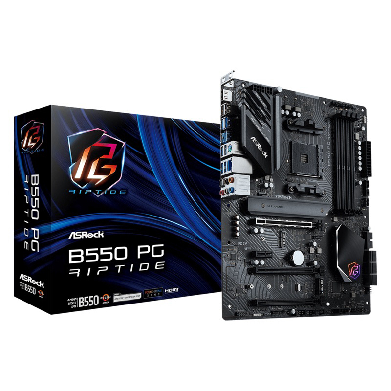 MAINBOARD (เมนบอร์ด) AM4 ASROCK B550 PG RIPTIDE พร้อมส่ง