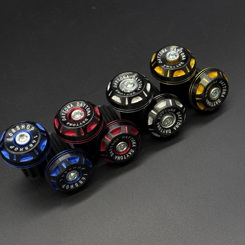 ตุ้มปลายแฮนด์ อุดปลายแฮนด์ CNC สีทูโทน