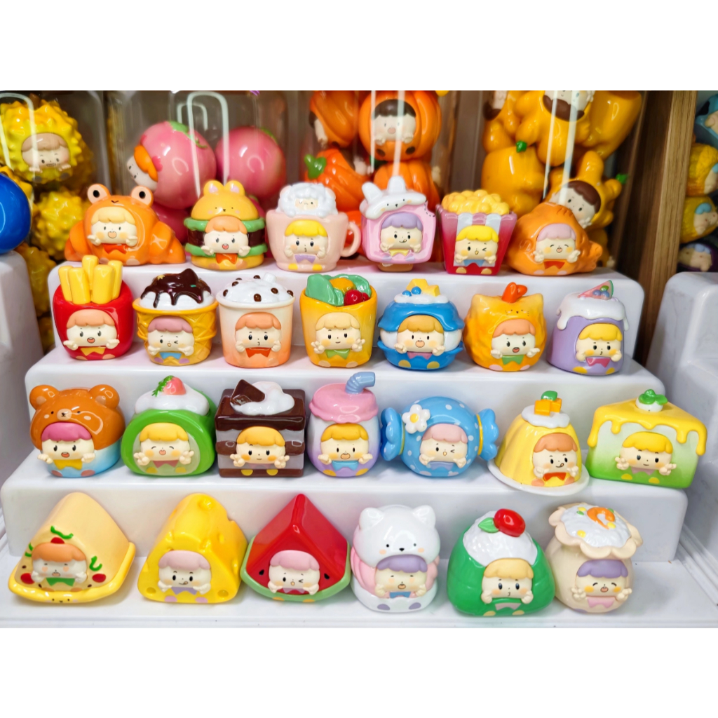 (ซองสุ่ม/พร้อมส่ง ) โมเดลมินิ Manchao Mischievous Child Afternoon Tea Blind Box[มีโอกาสซ้ำ]