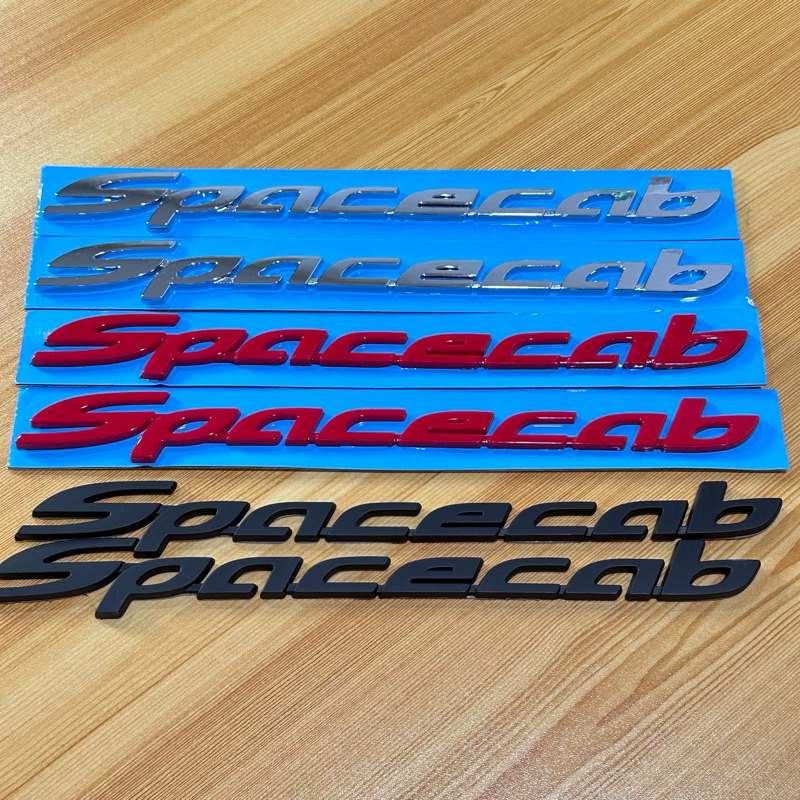 โลโก้ Spacecab   ติดข้าง ISUZU D-max ปี 2012-2019   ขนาด 3 x 28 cm ราคาต่อคู่