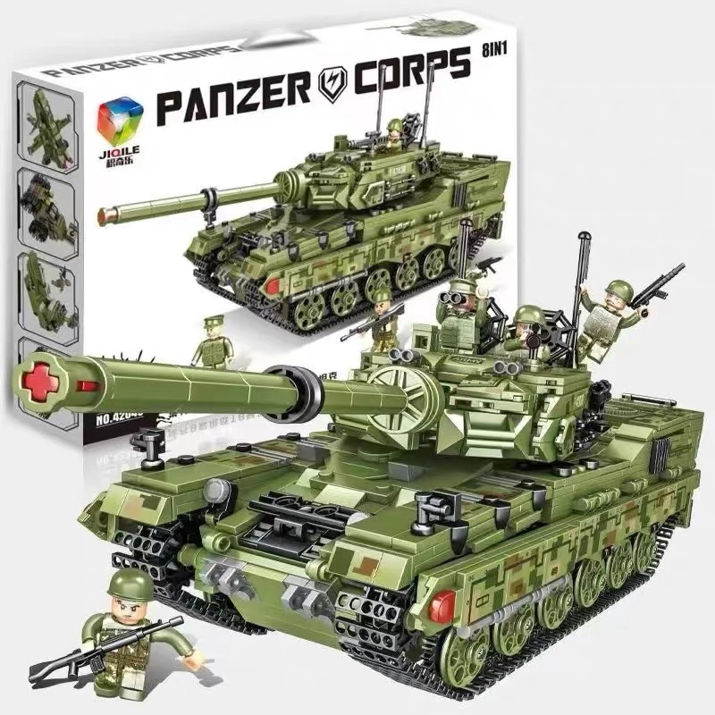 ตัวต่อรถถัง ขนาดใหญ่ รถหุ้มเกราะ ตัวต่อ 1000+ชิ้น Building Block Tank ชุดของเล่น ของเล่นสำหรับเด็ก