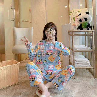 A.pp#ชุดนอนแขนยาวขายาว#ผู้ใหญ่ฟรีไซส์.ราคาถูกที่สุด