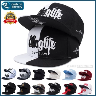 หมวกฮิปฮอป Thug Life งานปักตัวอักษร หมวกบาส หมวกไซส์ใหญ่ ระบายอากาศดี ใส่เที่ยว ปาร์ตี้ หมวกกีฬา ของขวัญวันหยุด