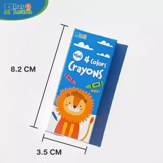 Play Plearn Kid สีเทียนมินิ Mini Crayons สีปลอดสารสำหรับเด็ก เหมาะสำหรับเด็ก