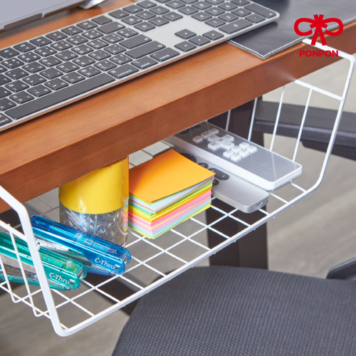 PONPON ตะกร้าอเนกประสงค์ เก็บของให้เป็นระเบียบ ประหยัดพื้นที่ แข็งแรงทนทาน