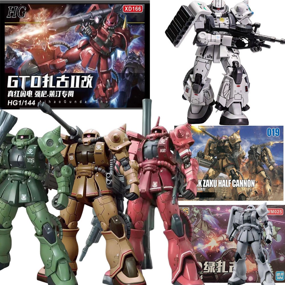XD gundam GTO zaku ii hg 1/144 model figure ซีรีส์ กันพลา โมเดลตัวต่อ กันดั้ม