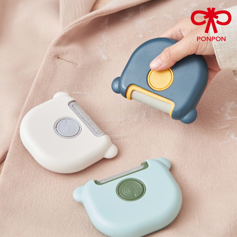 PONPON แปรง 3in1 กำจัดขนสัตว์เลี้ยง กำจัดขุยผ้า