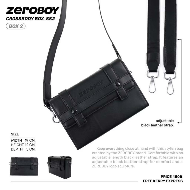ZEROBOY - CROSSBODY BOX SS2 " กระเป๋าทรงกล่อง 2 แบบ "