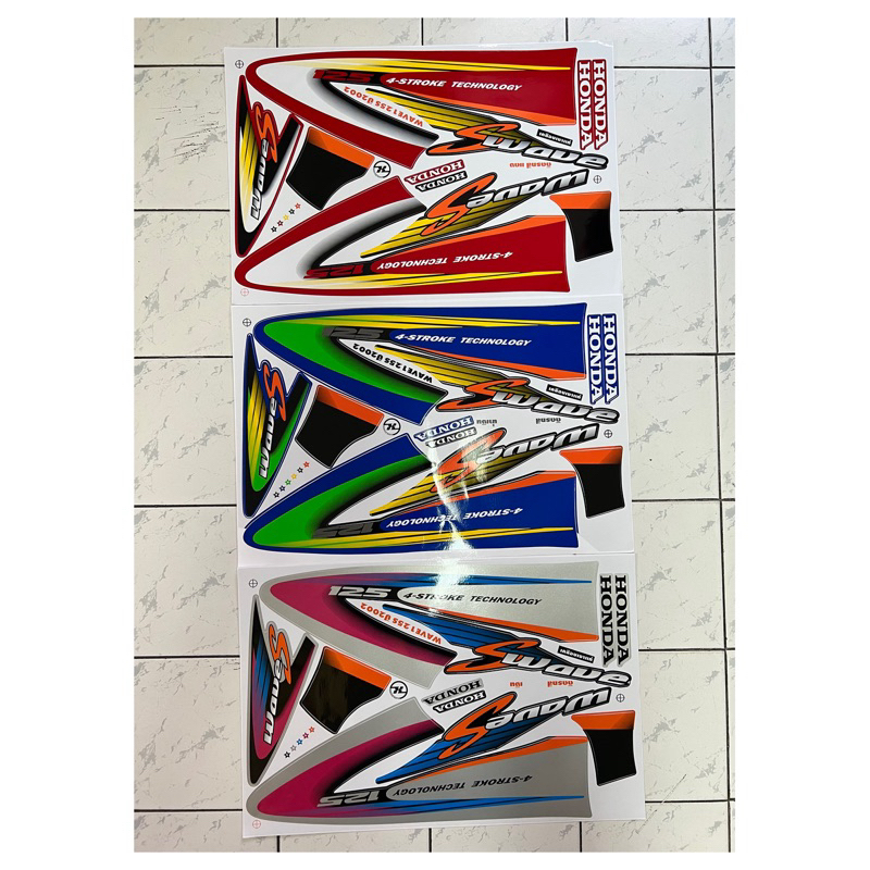สติ๊กเกอร์ เวฟ 125S ปี2002 สติ๊กเกอร์ Wave 125S ปี2002
