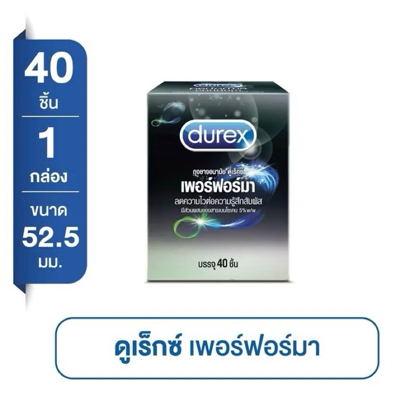 ดูเร็กซ์ ถุงยางอนามัย เพอร์ฟอร์มา Durex Performa Condom