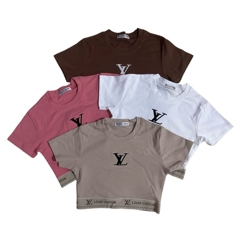 เสื้อครอปแขนสั้น/ใส่สบาย💥อก32-36นิ้ว(ฟรีไซร้)