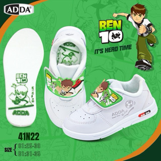 (ลูกค้าใหม่ราคา 1 บาท) 🍀ADDA รองเท้านักเรียน เด็กผู้ชายสีขาว…