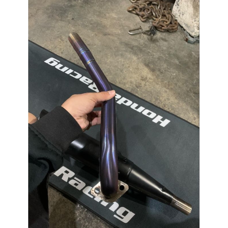 ท่อเวฟ125แท้ ผ่าเปิด 2วาว คอไท ลูก66/5 มือ2 คอสีไม่ซีด