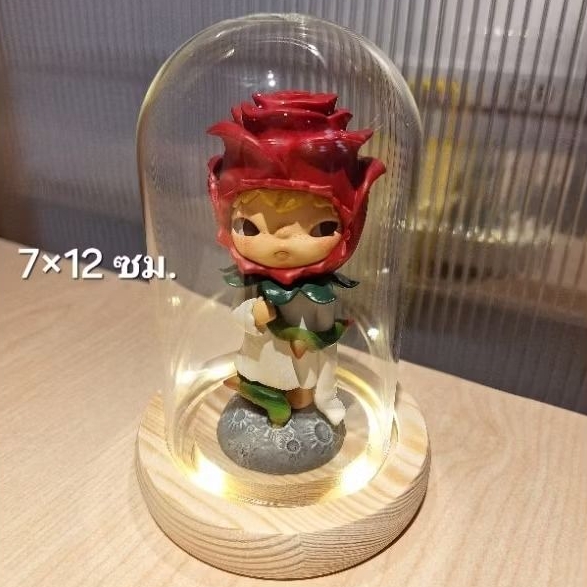 โดมแก้วฐานไม้ Glass Dome โดมแก้วมีไฟ [พร้อมส่งในไทย]