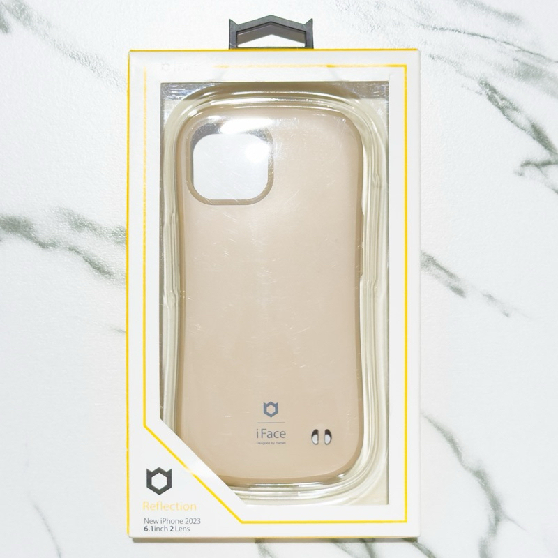 เคส iFace Reflection - iPhone 15 ธรรมดา สีครีม น้ำตาล