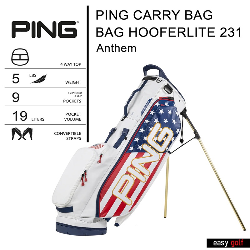 PING CARRY BAG HOOFERLITE 231 PING CARRY BAG  ถุงกอล์ฟ