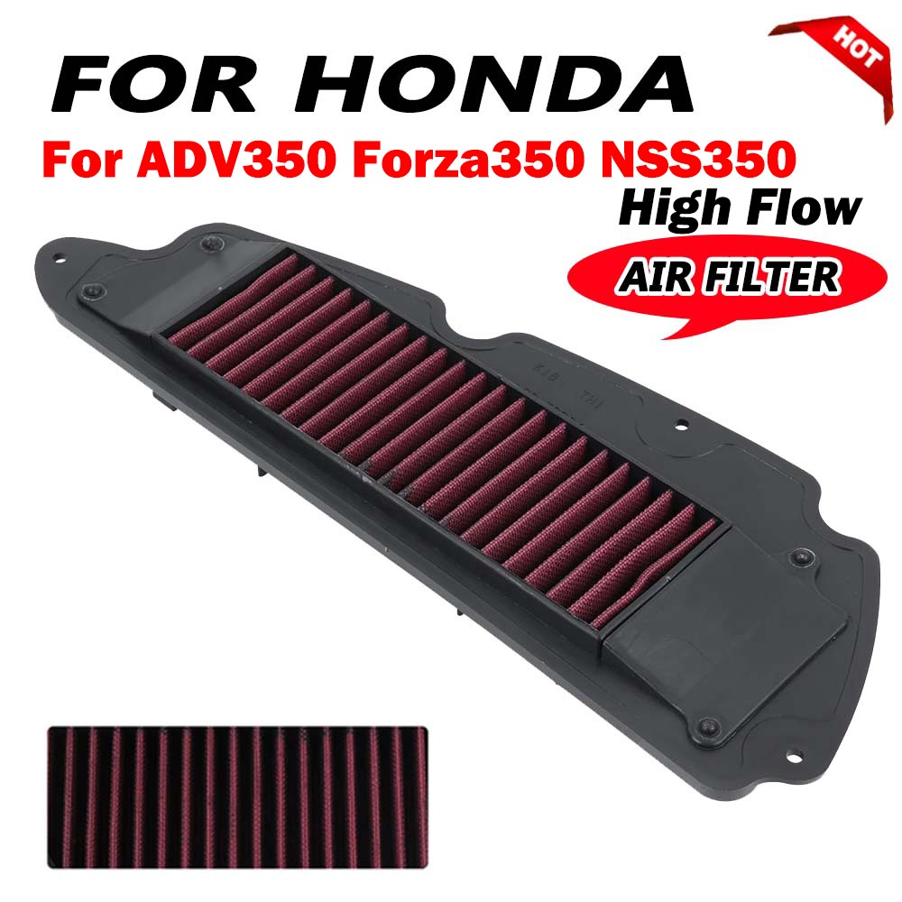 ไส้กรองอากาศถอดซักได้ FORZA350 / FORZA300 / ADV350 อุปกรณ์ตกแต่งรถมอเตอร์ไซค์ FORZA ฟิลเตอร์ตกแต่ง